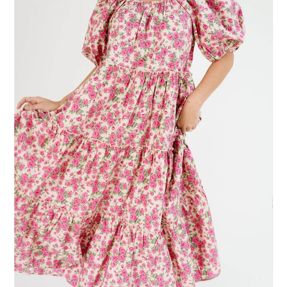 Floral Puff Sleeve Dress DAYMAKER DRESS // SECRET GARDEN *ZOCO EXCLUSIVE*